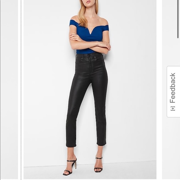 NWT Express Body Contour Ribbed Off The Shoulder Thong Bodysuit XL - Picture 2 of 12